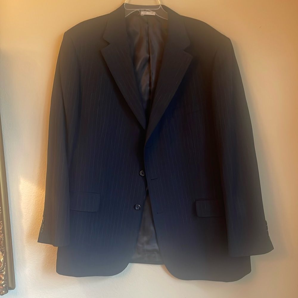 Merona navy stripe Men's Blazer 48R